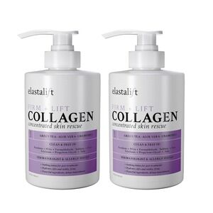 2 Pack Elastalift Collagen Cream Fragrance Free Body Lotion